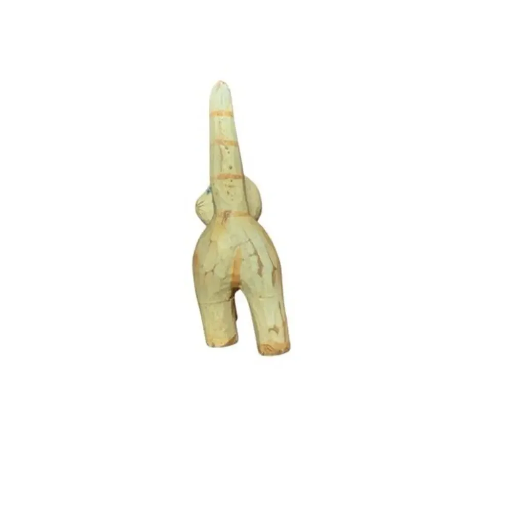 Artisanat‎ Meubles d'Autrefois Montreal Quebec Cat Figure Wood Carved 4”Folk Art